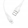 BOROFONE USB кабель lightning 8-pin BX18 2.4A, 1 метр (белый) 1727 - BOROFONE USB кабель lightning 8-pin BX18 2.4A, 1 метр (белый) 1727