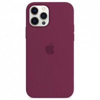 Чехол Silicone Case iPhone 12 / 12 Pro (бордо) 3921