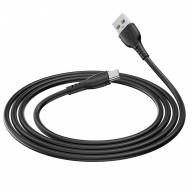 USB кабель Type-C BX51 2.4A, длина: 1 метр без упаковки (чёрный) 6245 - USB кабель Type-C BX51 2.4A, длина: 1 метр без упаковки (чёрный) 6245