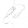 BOROFONE USB кабель 8-pin BX18 2.4A, 3 метра (белый) 1728 - BOROFONE USB кабель 8-pin BX18 2.4A, 3 метра (белый) 1728