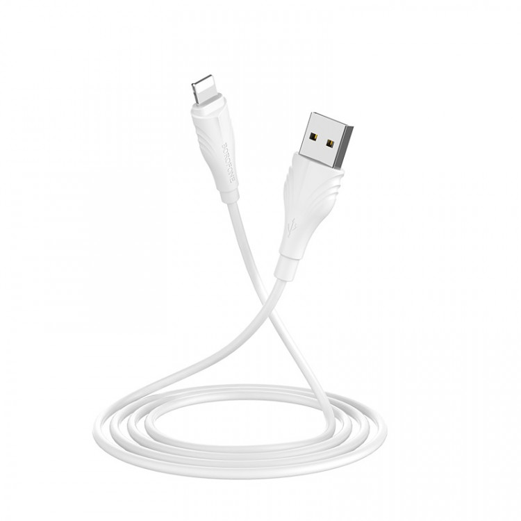 BOROFONE USB кабель 8-pin BX18 2.4A, 3 метра (белый) 1728
