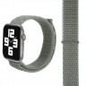 Ремешок Apple Watch 38mm / 40mm / 41mm нейлон на липучке (оливковый) 5502 - Ремешок Apple Watch 38mm / 40mm / 41mm нейлон на липучке (оливковый) 5502
