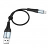 HOCO USB кабель Type-C X38 3A, 0.2 метра (чёрный) 1919 - HOCO USB кабель Type-C X38 3A, 0.2 метра (чёрный) 1919