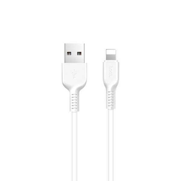 HOCO USB кабель X20 8-pin 2.4A, длина: 1 метр (белый) 8808