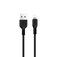 HOCO USB кабель X20 8-pin 2.4A, длина: 1 метр (чёрный) 8808