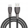 HOCO USB кабель Type-C U52 2.4A 1.2м (чёрный) 5224 - HOCO USB кабель Type-C U52 2.4A 1.2м (чёрный) 5224