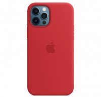 Чехол Silicone Case iPhone 12 / 12 Pro (алый) 3921