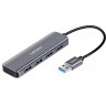 LENOVO Хаб USB 4в1 (USB 3.0 x4) модель U04 серый космос (Г90-56470) - LENOVO Хаб USB 4в1 (USB 3.0 x4) модель U04 серый космос (Г90-56470)