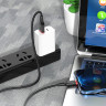 BOROFONE USB кабель lightning 8-pin BX67 2.4A, 1 метр (чёрный) 6705 - BOROFONE USB кабель lightning 8-pin BX67 2.4A, 1 метр (чёрный) 6705