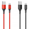 BOROFONE USB кабель micro BX54 2.4A, длина 1метр (чёрный) 5376 - BOROFONE USB кабель micro BX54 2.4A, длина 1метр (чёрный) 5376