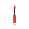 HOCO LS11 Переходник 8-pin / 3.5mm + заряд (красный) 6384 - HOCO LS11 Переходник 8-pin / 3.5mm + заряд (красный) 6384