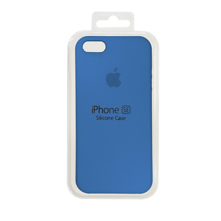 Чехол Silicone Case iPhone 5 / 5S / SE (синий) 7821