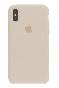 Чехол Silicone Case iPhone X / XS (светло-серый) 9401