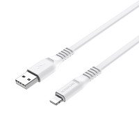 BOROFONE USB кабель lightning 8-pin BX23 2.4A, 1 метр (белый) 7585