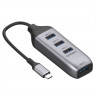 Onten Хаб Type-C 4в1 (USB 3.0 x4) модель 95118U (Г90-56500) - Onten Хаб Type-C 4в1 (USB 3.0 x4) модель 95118U (Г90-56500)