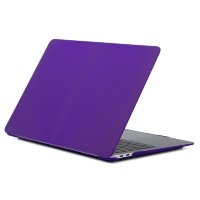 Чехол MacBook Air 13 модель A1932 / A2179 / A2337 (2018-2020гг.) матовый (тёмно-фиолетовый) 0212