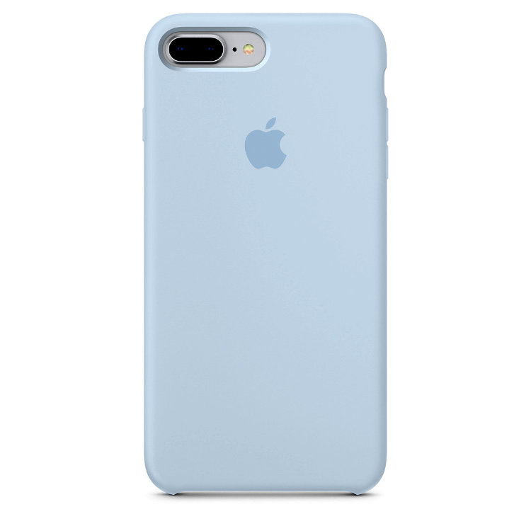 Чехол Silicone Case iPhone 7 Plus / 8 Plus (небесно-голубой) 4978