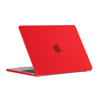 Чехол MacBook Air 15 M2 A2941 (2023г) матовый (красный) 7652