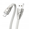 HOCO USB кабель U57 8-pin 2.4A 1.2м (серый) 1121 - HOCO USB кабель U57 8-pin 2.4A 1.2м (серый) 1121