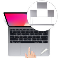 Антивандальная плёнка корпус клавиатуры MacBook Pro 15 A1707 / A1990 (2016-2018г) серый космос (5274)