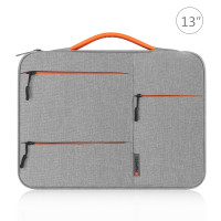 HAWEEL Папка-сумка для MacBook Pro / Air 13" карманы на молнии HWL2164 (серо-оранжевый) 6657