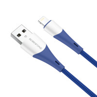 BOROFONE USB кабель lightning 8-pin BX60 2.4A, 1 метр (синий) 7608