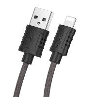 BOROFONE USB кабель lightning 8-pin BX52 2.4A, 1 метр (чёрный) 5074