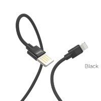 HOCO USB кабель U55 8-pin 2.4A 1.2м (чёрный) 6269