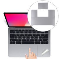 Антивандальная плёнка корпус клавиатуры MacBook Pro 15 A1707 / A1990 (2016-2018) серебро (5274)