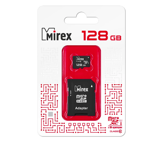 Mirex Флэш карта microSD HC Class 10 128Gb ADP (9683)