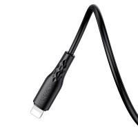 BOROFONE USB кабель lightning 8-pin BX48 2.4A, 1 метр (чёрный) 7622