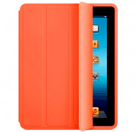 Чехол для iPad 2 / 3 / 4 Smart Case серии Apple кожаный (ярко-оранжевый) 4739