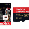 SanDisk Флэш карта Extreme PRO microSD 128Gb 170Mb/s V30 ADP (39169) - SanDisk Флэш карта Extreme PRO microSD 128Gb 170Mb/s V30 ADP (39169)
