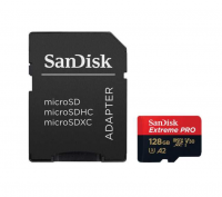 SanDisk Флэш карта Extreme PRO microSD 128Gb 170Mb/s V30 ADP (39169)