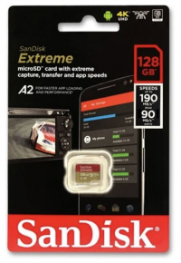 SanDisk Флэш карта Extreme microSD 128Gb 190Mb/s V30 без адаптера ADP (2563)