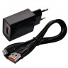 DENMEN СЗУ DC01L 2.4A USB-A 1 порт + USB кабель lightning 8-pin, длина: 1 метр (чёрный) Г-14 6257 - DENMEN СЗУ DC01L 2.4A USB-A 1 порт + USB кабель lightning 8-pin, длина: 1 метр (чёрный) Г-14 6257
