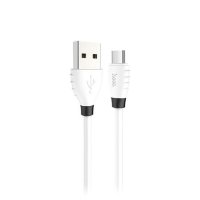 HOCO USB кабель X27 micro 2.4A 1.2м (белый) 5492