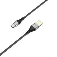 BOROFONE USB кабель Type-C BU11 3A, длина: 1.2 метра (чёрный) 2325