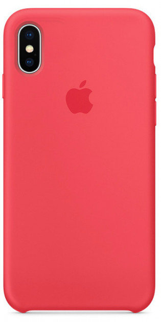 Чехол Silicone Case iPhone X / XS (ярко-коралловый) 34700