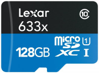 LEXAR Флэш карта microSD 128Gb 100Mb/s V30 BLUE Series без ADP (4207)