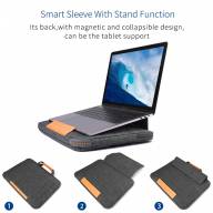 WIWU Папка-сумка для MacBook Pro / Air 13&quot; Smart Stand (серый) 6685 - WIWU Папка-сумка для MacBook Pro / Air 13" Smart Stand (серый) 6685