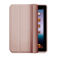 Чехол для iPad 2 / 3 / 4 Smart Case серии Apple кожаный (розовое золото) 4739
