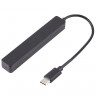 BRONKA Хаб Type-C 4в1 (USB 2.0 x4) PC чёрный (Г90-56586) - BRONKA Хаб Type-C 4в1 (USB 2.0 x4) PC чёрный (Г90-56586)