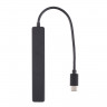 BRONKA Хаб Type-C 4в1 (USB 2.0 x4) PC чёрный (Г90-56586) - BRONKA Хаб Type-C 4в1 (USB 2.0 x4) PC чёрный (Г90-56586)