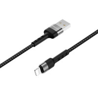 BOROFONE USB кабель lightning 8-pin BX34 2.4A, 1 метр (чёрный) 5032