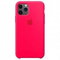 Чехол Silicone Case iPhone 11 Pro Max (ярко-коралловый) 5392