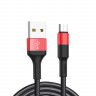 HOCO USB кабель micro X26 2.4A, длина: 1 метр (чёрно-красный) 2002 - HOCO USB кабель micro X26 2.4A, длина: 1 метр (чёрно-красный) 2002