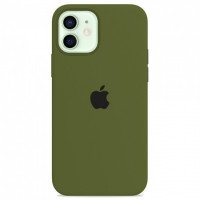 Чехол Silicone Case iPhone 12 mini (хаки) 3736