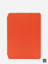 Чехол для iPad Pro 12.9 (2020-2021) Smart Case серии Apple кожаный (ярко-оранжевый) 8027