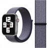 Ремешок Apple Watch 38mm / 40mm / 41mm нейлон на липучке (сине-серый) 5502 - Ремешок Apple Watch 38mm / 40mm / 41mm нейлон на липучке (сине-серый) 5502